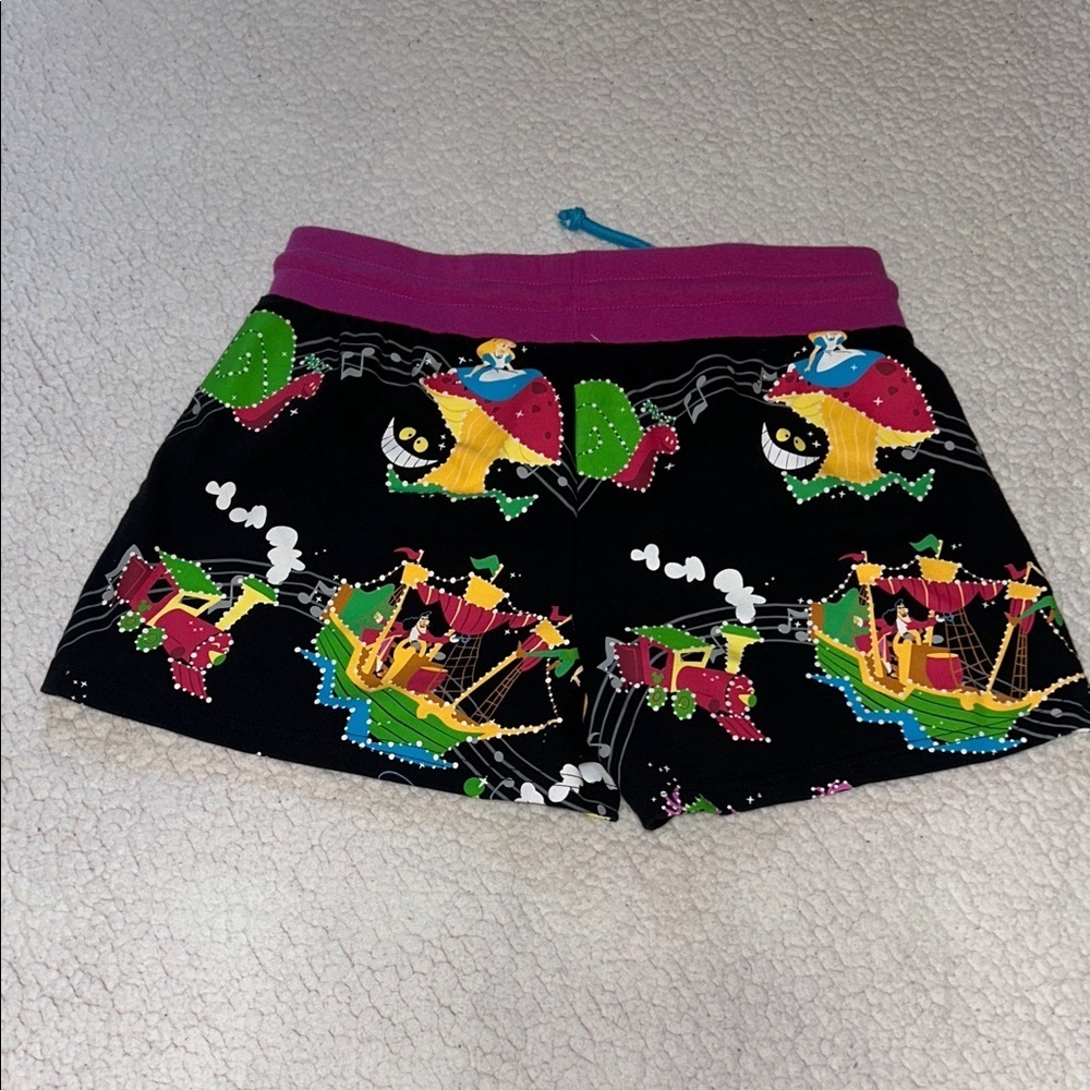 Disney Black Shorts with Pink and Blue Highlights - Picture 4 of 12